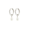 SHIFT pearl silver plated earrings