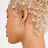 Boucles d’oreilles : Iris : Plaqué or