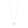 (W) Collier : Iris : Plaqué argent
