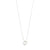 (W) Collier : Iris : Plaqué argent