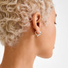 (W) Boucles d’oreilles : Iris : Plaqué argent