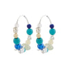 DREAM hoops blue/silver-plated