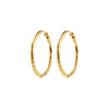 BETWEEN gold-plated creoles