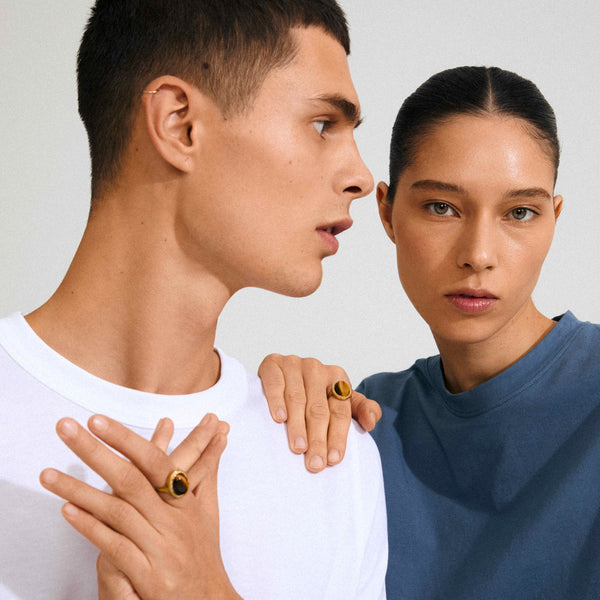 BETWEEN gold plated ring
