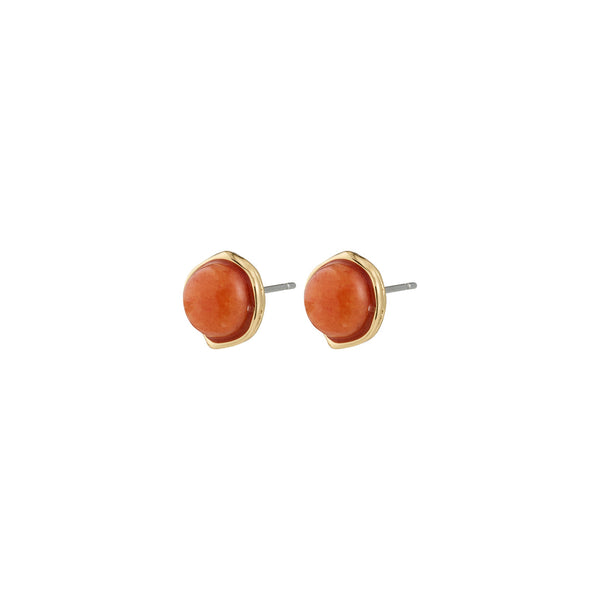 SENSE gold-plated/agate earrings