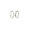 (W) Boucles d’oreilles : Ember : Plaqué argent