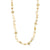 Collier PRISM blanc/plaqué or