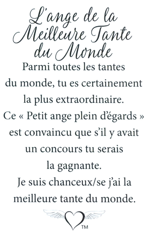 Épinglette Ange : Meilleure Tante du Monde