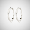 DAWN recycled earrings silver - plated