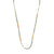 Collier ALISON brun, plaqué or