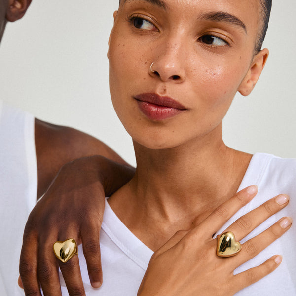 ANNEMETTE gold-plated ring