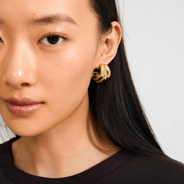 DAMIA gold-plated earrings