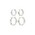 DARBY silver-plated earrings