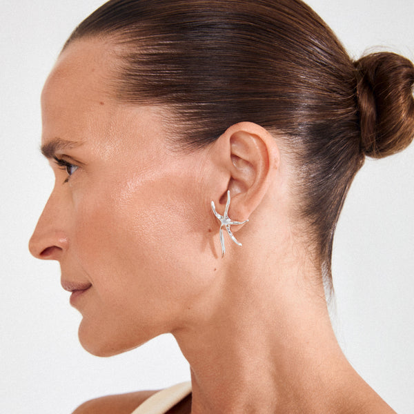 Boucles d’oreilles PRISM plaquées argent