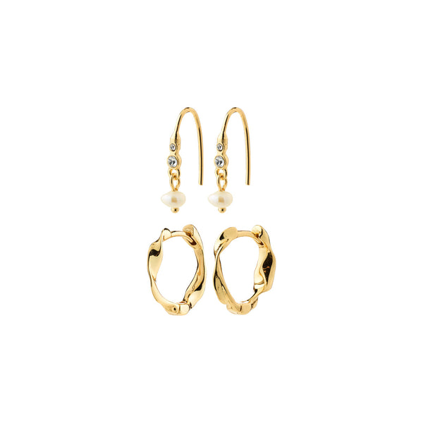 Boucles d'oreilles MORIN 2-en-1 or