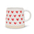Tasse à base large avec cœurs