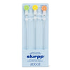 3 pailles jumbo avec embouts agrumes