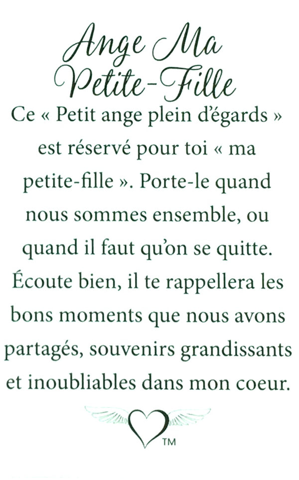 Épinglette Ange : Ma Petite-Fille