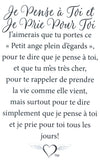 Épinglette Ange : Je Pense Et Prie Pour Toi