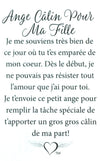 Épinglette Ange: Câlin Pour ma Fille