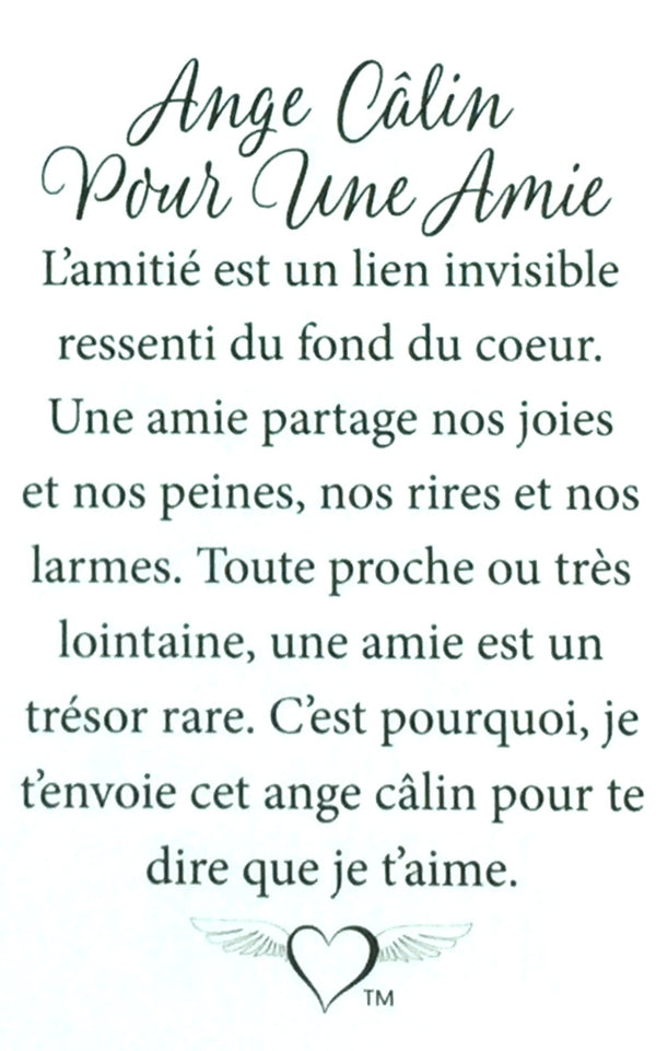 Épinglette Ange : Câlin pour une Amie