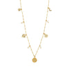 Collier : Mylan : Plaqué or : Blanc