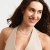 KIRA recycled silver necklace -plated