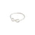 LULU recycled eternity stack ring silver-plated