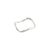 LULU recycled organic shaped stack ring silver-plated