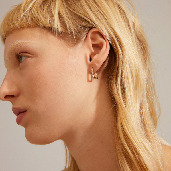 COBY crystal square anneaux boucles d'oreille