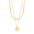 DECLAN 2 in 1 necklace set, gold plated