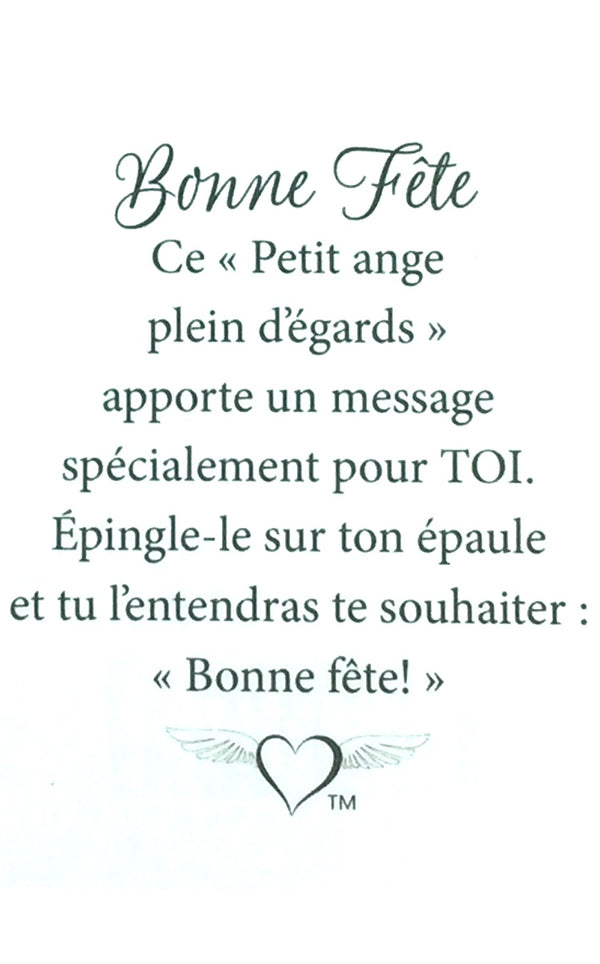 Épinglette Ange : Bonne Fête
