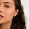 TATUM small silver-plated hoop earrings