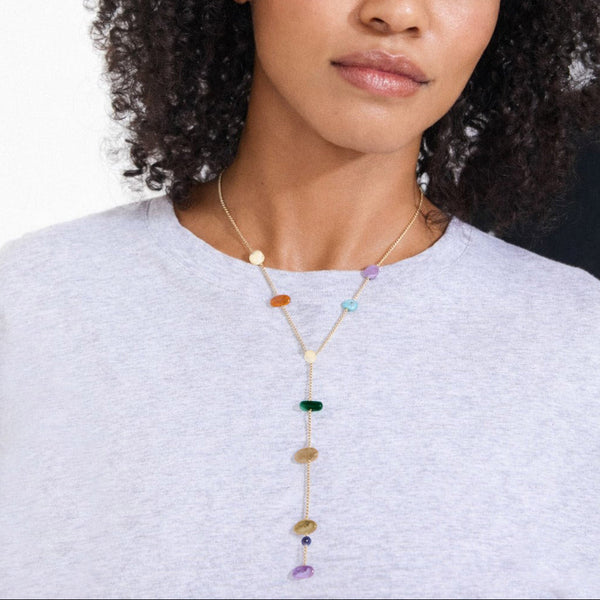 NARI Y-collier plaqué or