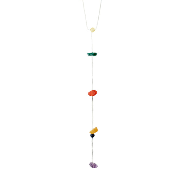 NARI Y-collier plaqué argent