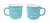 Tasse Chat Va turquoise