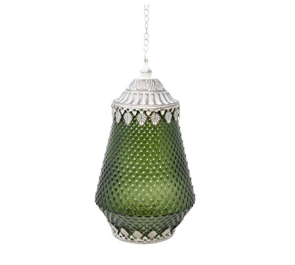 Lanterne Jerada verte DEL avec minuterie