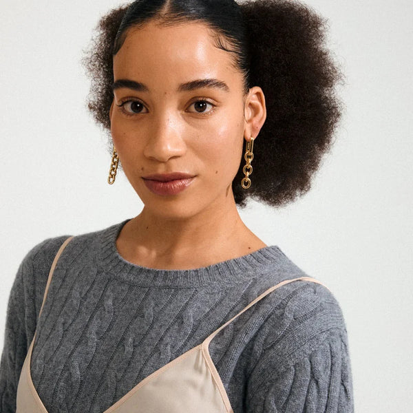 PHASE gold-plated earrings