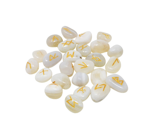 S/25 WHITE AGATHA RUNES/ BAG