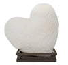 Coussin Cœur blanc