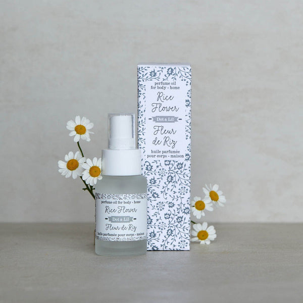 Scented body oil - Rice flower