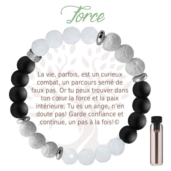 Bracelet Aroma noir : Force