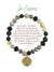 Earth Angel Bracelet 94242 - I LOVE YOU Dark Gold