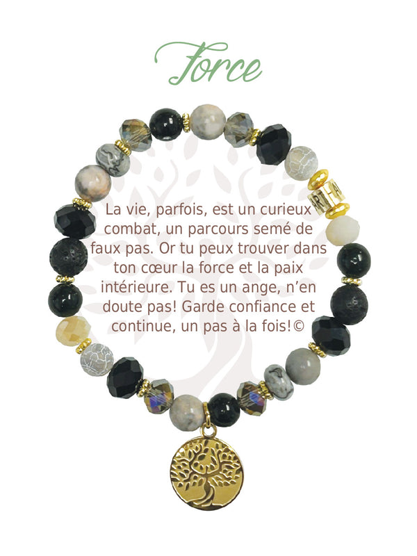 Earth Angel Bracelet 94272 - FORCE Dark Gold