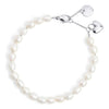 Bracelet Perle Papaye argent
