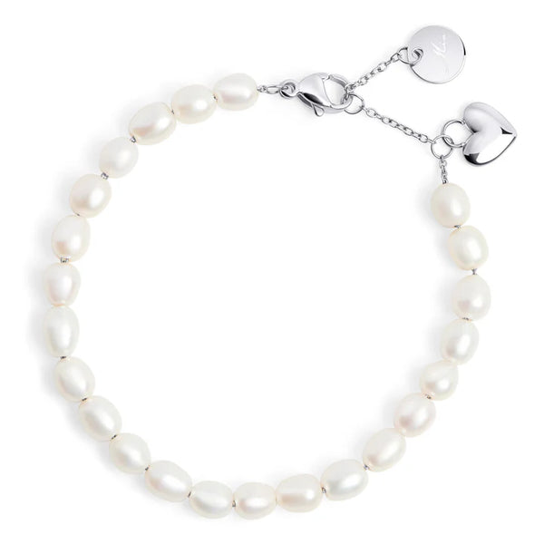 Bracelet Perle Papaye argent