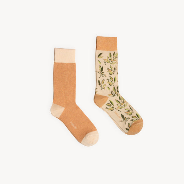 Chaussettes Pima Olives – Lot de 2