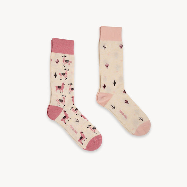 Chaussettes Pima Rose en Alpaga – Lot de 2