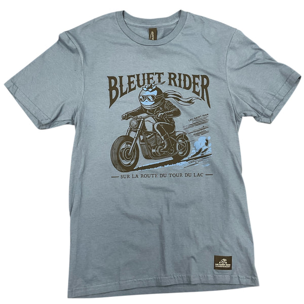 Tee-shirt Bleu Indigo avec dessin à l'avant