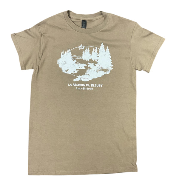 Tee-shirt Vie sauvage Brun